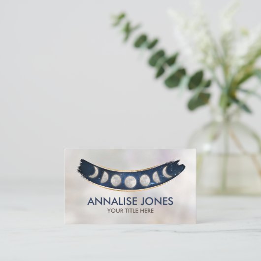 Carte De Visite Phases de la lune - nébuleuse (Debout devant)