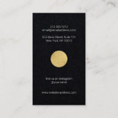 Carte De Visite Phases de lune Abstraites Art géométrique Papier n (Dos)