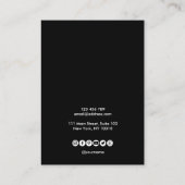 Carte De Visite phases de lune Affichage du cadre de l'oreille ajo (Dos)