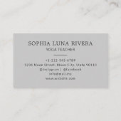 Carte De Visite Phases de lune céleste minimale (Dos)