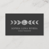 Carte De Visite Phases de lune céleste minimale (Devant)