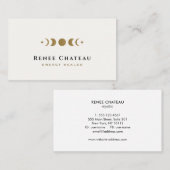 Carte De Visite Phases de lune céleste pour la guérison de l'énerg (Devant / Derrière)