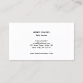 Carte De Visite Phases de lune main travailleur énergétique (Dos)