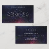 Carte De Visite Phénomène de la lune d'oeil simple poilue guérisse (Devant / Derrière)