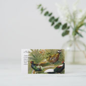 Carte De Visite Phesants 2 (Debout devant)
