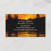 Carte De Visite Philippiens 1:3, Je remercie Dieu, Coucher de sole (Dos)