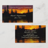 Carte De Visite Philippiens 1:3, Je remercie Dieu, Coucher de sole (Devant / Derrière)