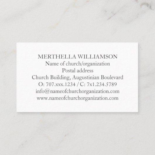 Carte De Visite Philippiens 4:13 | JE PEUX FAIRE TOUTES LES CHOSES (Dos)