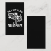Carte De Visite Philippines Jeepney - Un amoureux philippin (Devant / Derrière)