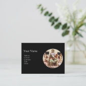 Carte De Visite PHILOSOPHIE Monogramme, Noir (Debout devant)