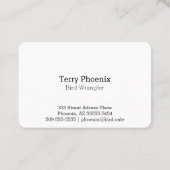 Carte De Visite Phoenix (Dos)