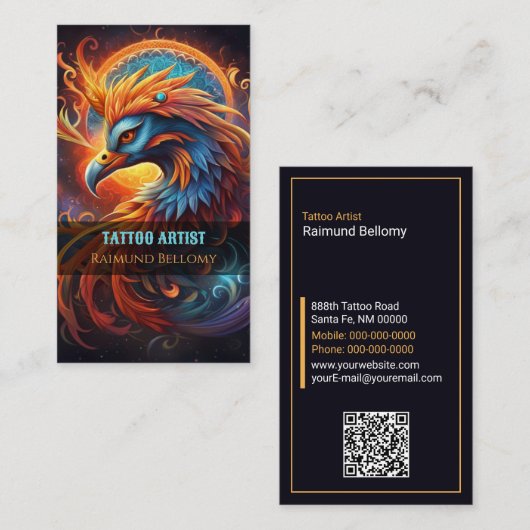 Carte de visite Phoenix (Devant / Derrière)