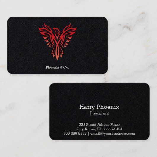 Carte De Visite Phoenix (Devant / Derrière)