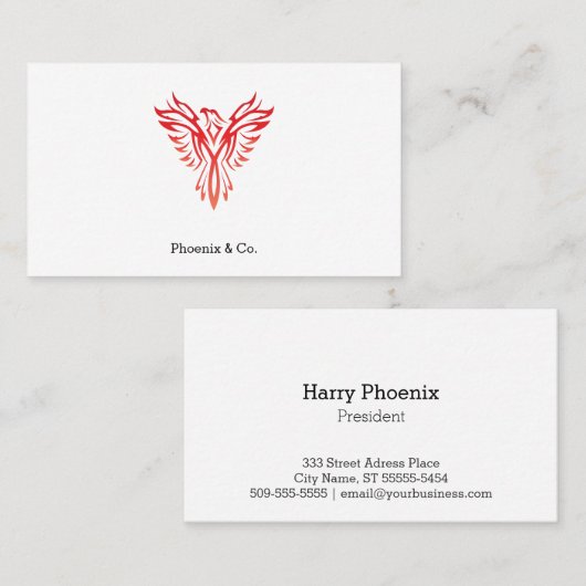 Carte De Visite Phoenix (Devant / Derrière)