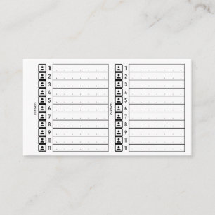 Carte De Visite phones card