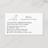 Carte De Visite Phoque Aquarium (Dos)