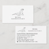 Carte De Visite Phoque Aquarium (Devant / Derrière)