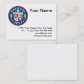 Carte De Visite Phoque du comté de Maricopa (Devant / Derrière)