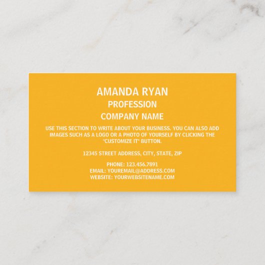 Carte De Visite Phoque du Minnesota, Phoque du Minnesota (Dos)