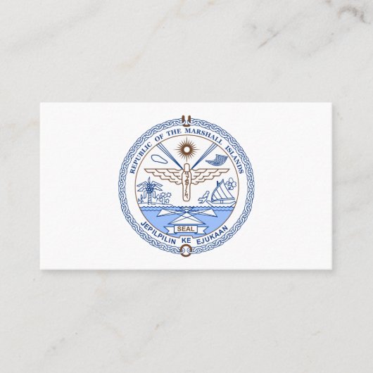 Carte De Visite Phoque Marshalais, Îles Marshall (Devant)