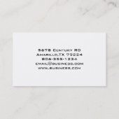 Carte de visite photo (Dos)