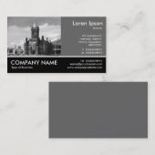 Carte De Visite Photo - 60pc Grey - (Devant / Derrière)