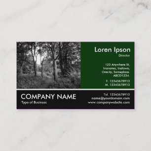 Carte De Visite Photo à pied - Marron foncé - Dans les bois