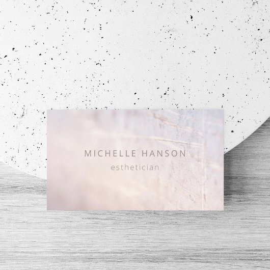 Carte De Visite Photo Abstraite de la lunette neutre minimale simp