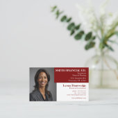 Carte De Visite Photo Adaptable Professionnel (Debout devant)