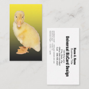 Carte De Visite Photo adorable de canard jaune