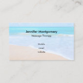 Carte De Visite Photo Amazing Beach Tropical Scene (Dos)