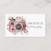 Carte De Visite Photo aquarelle (Devant)