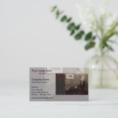 Carte De Visite Photo Arrière - plan fantôme modèle (Debout devant)