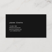 Carte de visite photo Arrière - plan personnalisé (Dos)