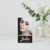 Carte De Visite Photo Artiste maquillage de script de brosse moder (Debout devant)