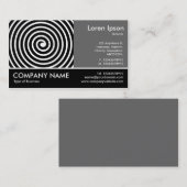 Carte De Visite Photo aux pieds - gris 60pc - spirale (Devant / Derrière)