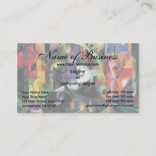 Carte De Visite Photo avec Cattle Marc; Bild mit Rindern (Devant)