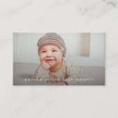 Carte de visite photo avec code QR (Devant)