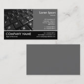 Carte De Visite Photo avec pied - 60pc Gris - Clavier 02 (Devant / Derrière)