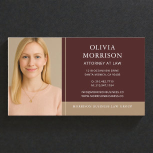 Carte De Visite Photo Avocat Bourgogne Or