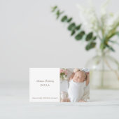 Carte De Visite Photo bébé moderne Doula Midwoman (Debout devant)