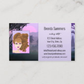 Carte De Visite Photo Bio Beauté Soin de la peau professionnel (Dos)