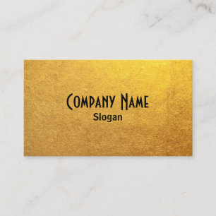 Carte De Visite Photo Black and Gold Foil