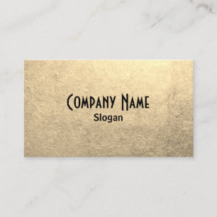 Carte De Visite Photo Black and Platinum Gold Foil