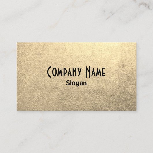 Carte De Visite Photo Black and Platinum Gold Foil (Devant)