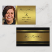 Carte de visite photo Black Gold (Devant / Derrière)