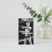 Carte De Visite Photo Bold Personal Trainer (Debout devant)