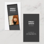 Carte De Visite Photo Booth Film Strip pour Acteurs, Modèles (Devant / Derrière)