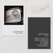 Carte De Visite Photo carré 0118 - Old Radio (Devant / Derrière)