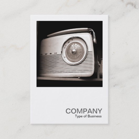 Carte De Visite Photo carré 0118 - Old Radio (Devant)